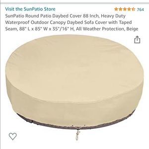 Outdoor daybed cover